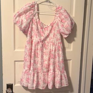 Peach Love California Pink Floral dress